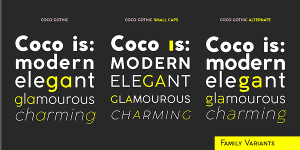 Coco Gothic ExtBlk font
